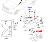 Genuine Range Rover Velar Seat Fold Switch Surround Bezel - LR110229