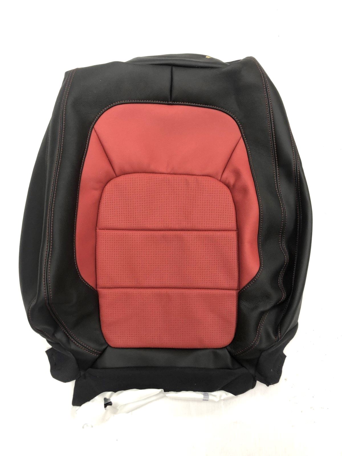 Genuine Jaguar XF 16+ RH Front Pimento Red Leather Seat Back Cover - T2H14479QLN