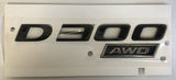 Genuine Jaguar F-Pace 2016+ Rear Black D300 AWD Badge - T4A41811