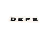 Genuine Defender Front Bonnet Badge Gloss Black Name Plate "DEFE"-LR059130