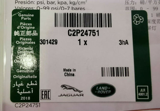 Genuine Jaguar Tyre Pressure Gauge C2P24751