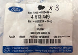 Genuine Ford C-Max/Ecosport/Edge/Fiesta/Focus/Kuga 12x1.75 Nuts x3 - 4513449