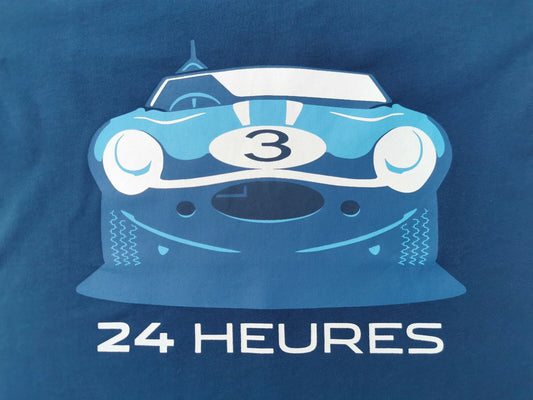 Genuine Jaguar DType Le Mans Winner 3 '57 24 Heures Tshirt Navy 50JLEMANPSTNTEE