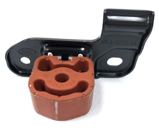 Genuine Land Rover 2.0L Exhaust Rubber Mount & Bracket - LR093418 + LR105288