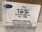 Genuine Ford Puma CF7 2019+ Brake Pad Kid 2551324