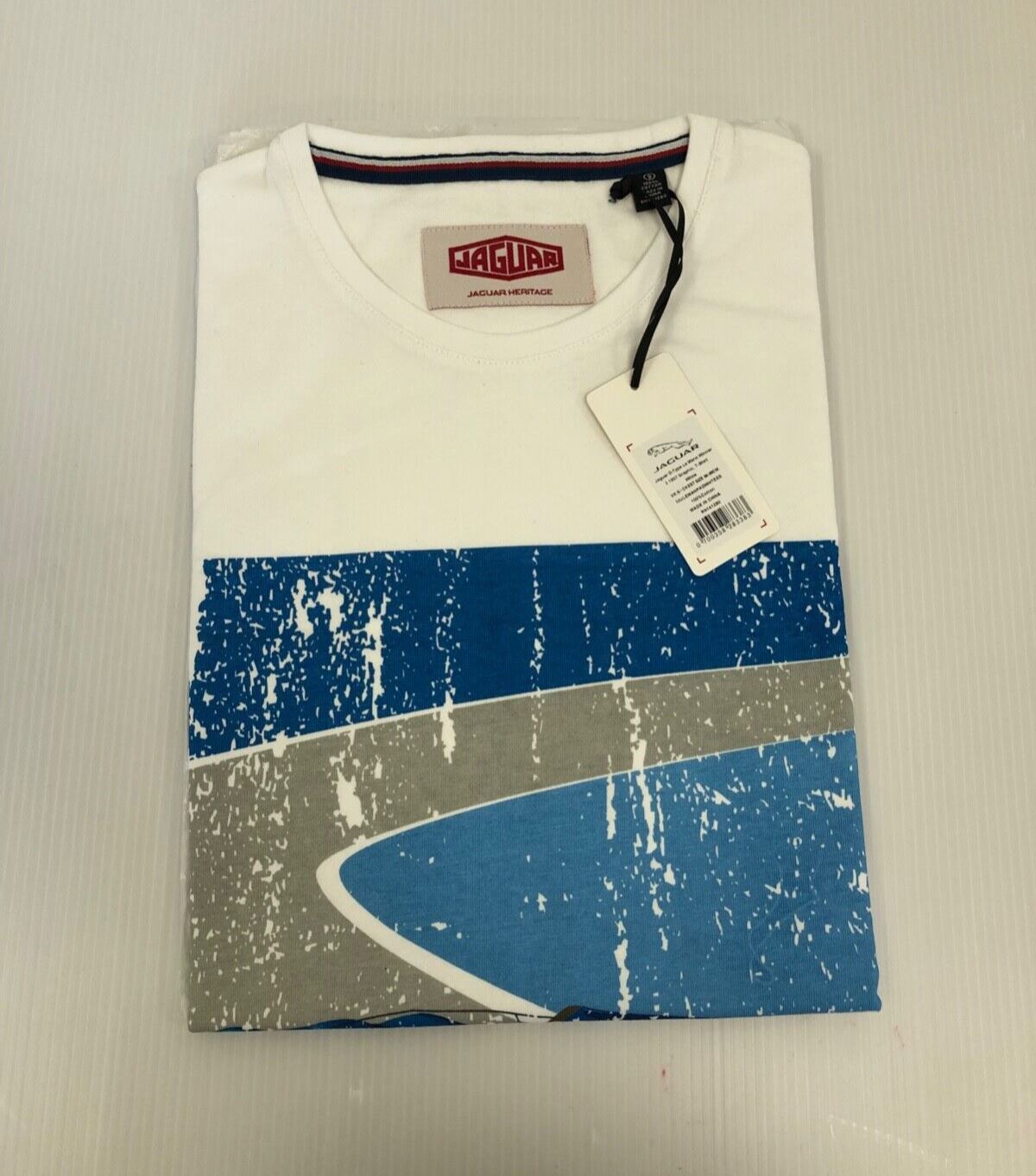 Genuine Jaguar Mens D-Type Le Mans Winner 3 Graphic TShirt S 50JLEMANPADWHTEES