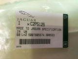 Genuine Jaguar XK 2006-17 LH Rear Seat Back Pad Cushion C2P5125