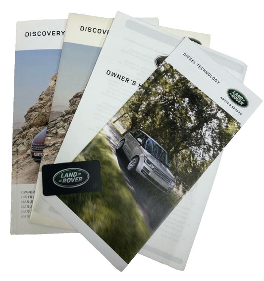 Genuine Land Rover Discovery 5 2017+ Handbook + Navy Leather Wallet + Keyring