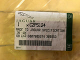 Genuine Jaguar XK 2006-19 RH Rear Seat Back Pad Cushion C2P5124