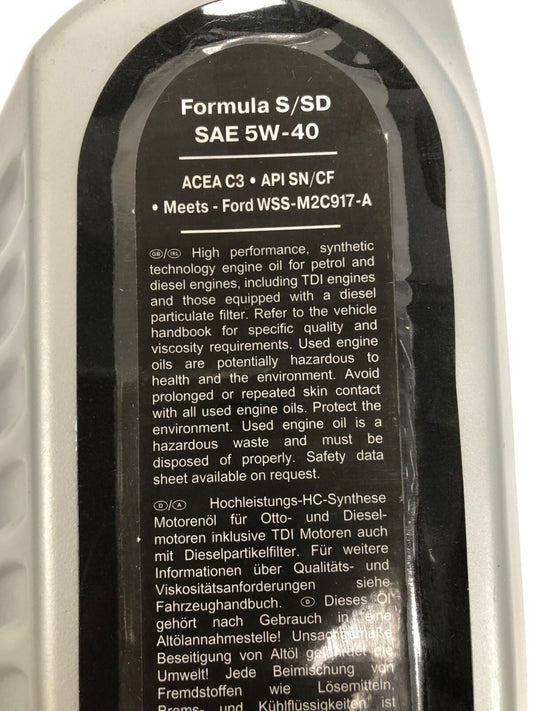 Genuine Ford Formula Synthetic Technology Motor Oil WSSM2C917A