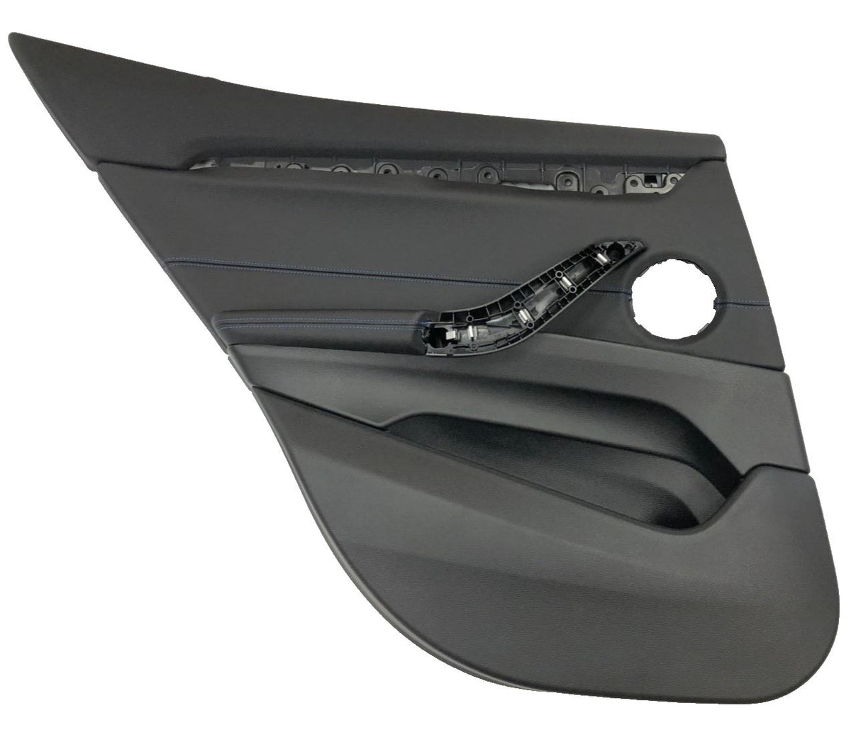 Genuine BMW X2 F39 Rear LH Door Card Black Leather With Blue Accent -51428099429