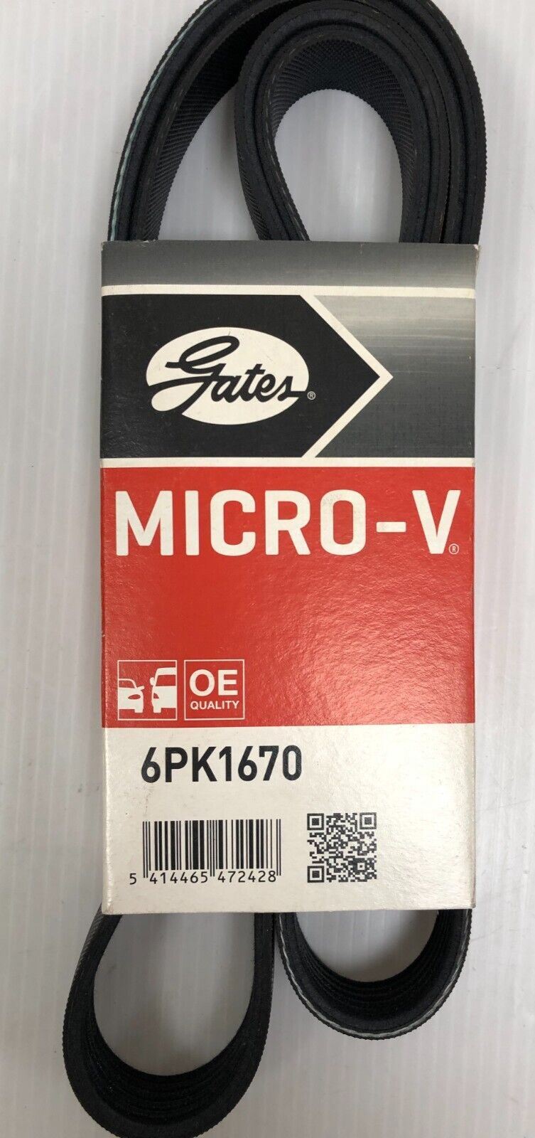 Genuine Gates V-Ribbed Drive Belt For Citreon/FIAT/FORD - 6PK1670