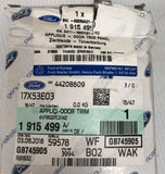 Genuine Ford B-Max 14-17 LH Door Trim Panel Appliqué Stripe Decal 1915499