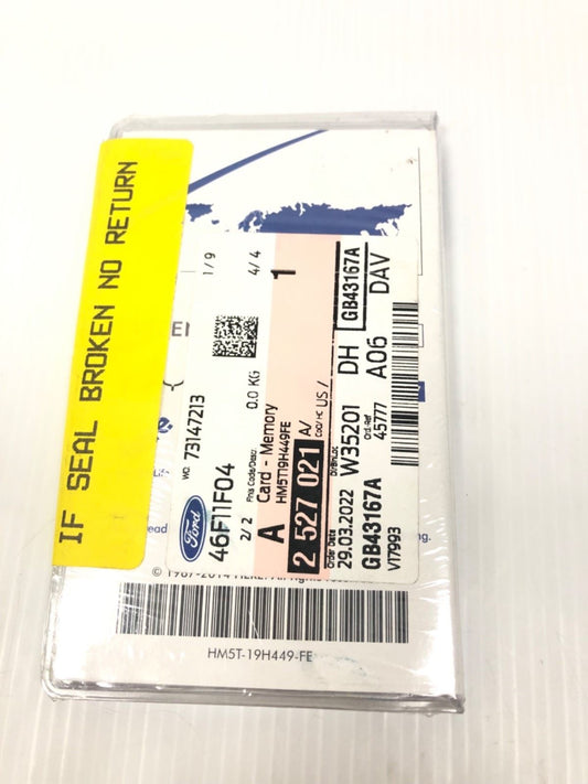 Genuine Ford Navigation SD Memory Card 2527021