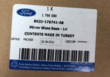 Genuine Ford Transit/Tourneo Custom 2012+ LH Wing Mirror Glass 1766586