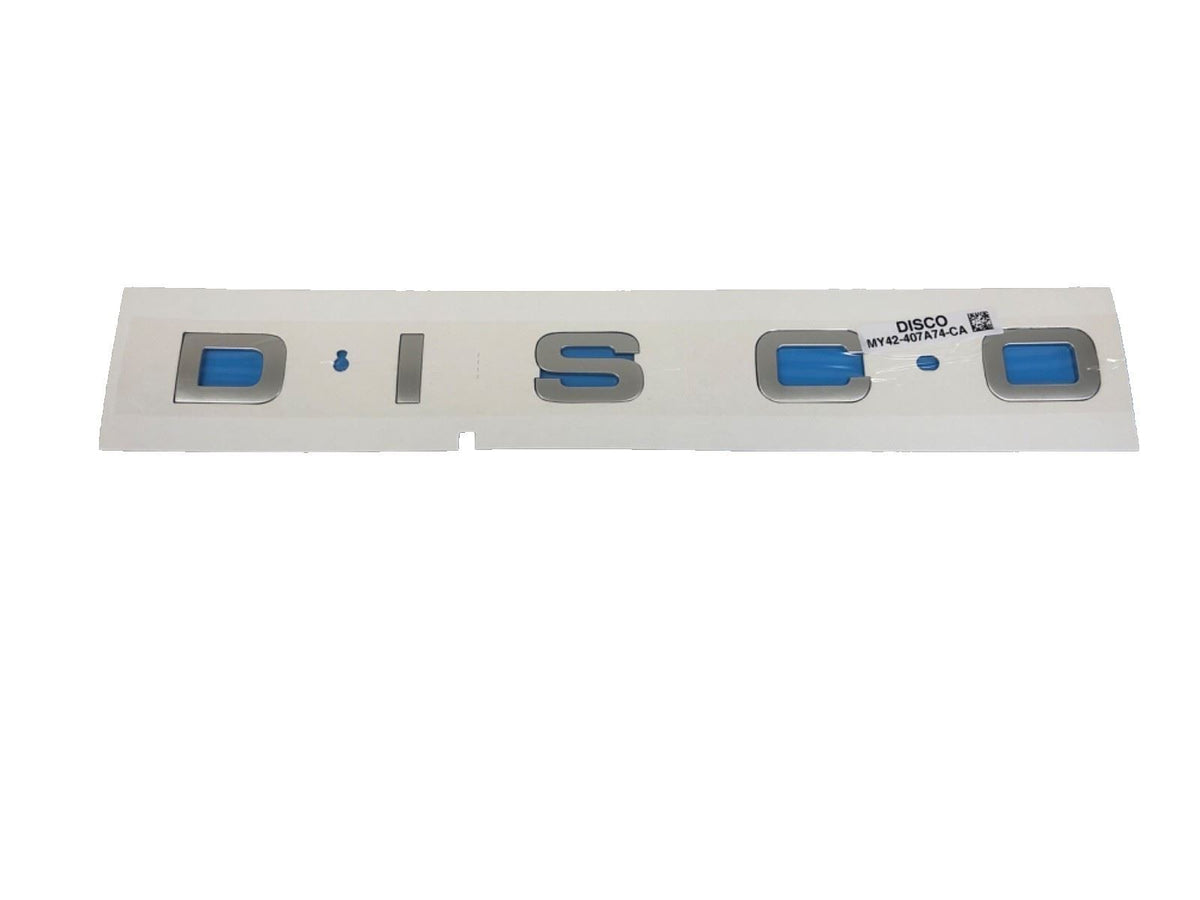 Genuine Land Rover Discovery 5 Front Tailgate "Disco" Atlas Name Plate -LR142340