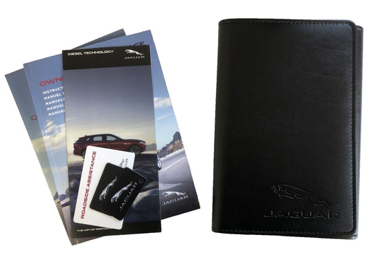 Genuine Jaguar F Pace 2016+ Owners Manual & Leather Wallet