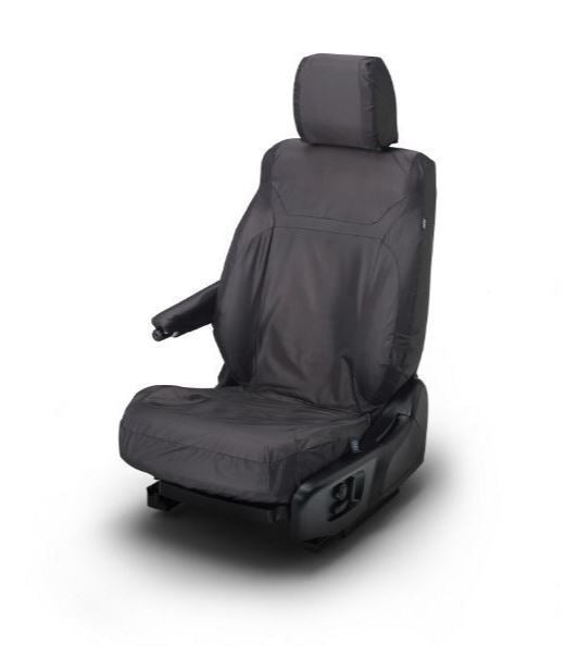 Genuine Land Rover Discovery 5 Front Ebony Seat Covers - VPLRS0335PVJ