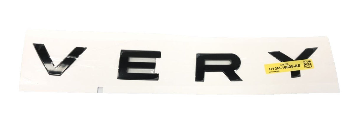 Genuine Land Rover Discovery 5 Black "VERY" Front Name Plate LR082803/LR189127