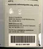 Genuine BMW X1/X2/i8 Group ATF‑6 Automatic Transmission Fluid 1L 83222355599