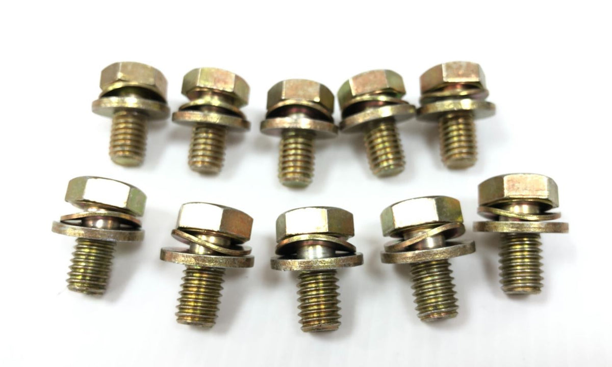 Genuine BMW 13 mm Hex-Head Bolts M8x1.25x16mm Grade 8.8 10PCS - 07119915069