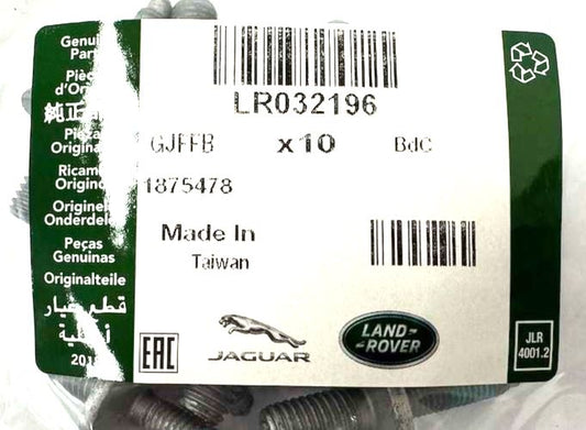 Genuine Jaguar Disco/XF Land Rover Stud Pack Of 10 - LR032196