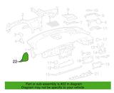 Genuine Jaguar XF Facia Panel RH Side - T2H23342PVJ