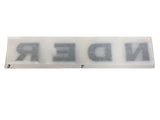 Genuine Land Rover Defender Front Bonnet Name Plate in Brunel 'NDER' -LR058430