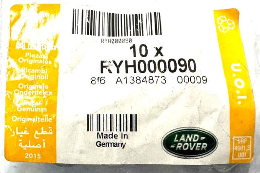 Genuine Land Rover Disco/RR/RRS Nut M6 Pack Of 10 - RYH000090