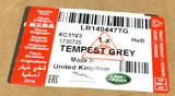Genuine Land Rover Disco Front LH Wheel Arch Moulding (Tempest Grey)-LR140447TG