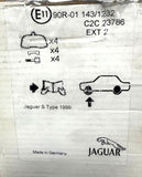 Genuine Jaguar 4.2L XJ Classic 2003-2009 Front Brake Pad Kit - C2C23786