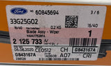 Genuine Ford Omnicraft Wiper Blade Left Hand (RHD) For Escort Mondeo - 2125733