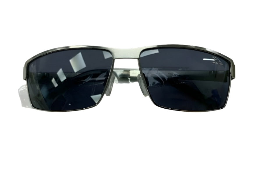 Original Jaguar Sonnenbrille mit silbernem Rahmen