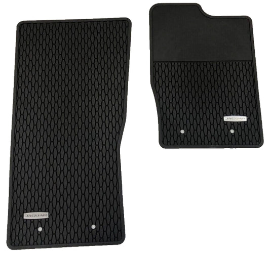 Ensemble de tapis en caoutchouc pour Jaguar F Type Utility - Noir - Conduite à droite