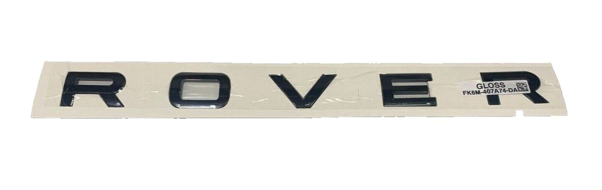 Genuine Range Rover Sport 2014+ "Rover" Gloss Black Tailgate Name Plate LR062323