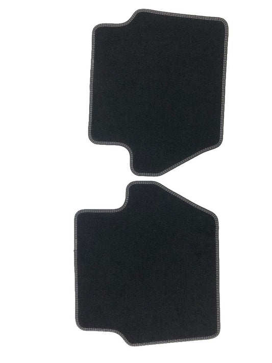 Genuine Ford Rear Black Carpet Floor Mats With Metal Grey Stitching X2-2478663