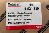 Motorcraft Ford Mondeo GE 2004-07 Rear Caliper Brake Pad Kit 1521329