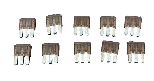 Genuine Ford Fuse 5A / 32V 3 Blade Terminal Pack Of 10 - 5218986