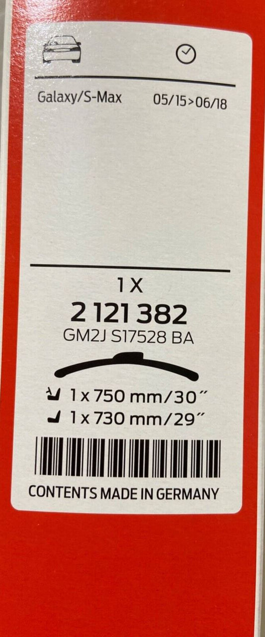 Genuine Ford S-Max Galaxy CDR 2015-2018 Front Pair Wiper Blades Set 2121382