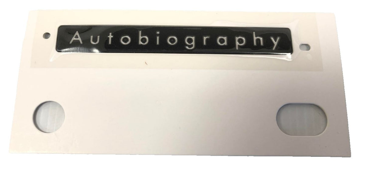 Genuine Land Rover RR/S RH/LH Front "Autobiography" Name Plate - LR153281