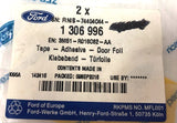 Genuine Ford Door Foil Adhesive Tape Pack Of 2 - 1306996