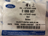 Genuine Ford Drive Belt Pulley Bolts, M10 x 55MM (Pack of 2 Bolts) 2069607