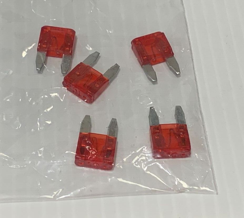 Genuine Ford Circuit Breaker 10 Amp 32 Volt Blade Type Red Minifuse x5 4381711