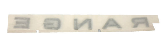 Genuine Land Rover RR 2013-2022 Front "RANGE" Name Plate (Black) - LR098113