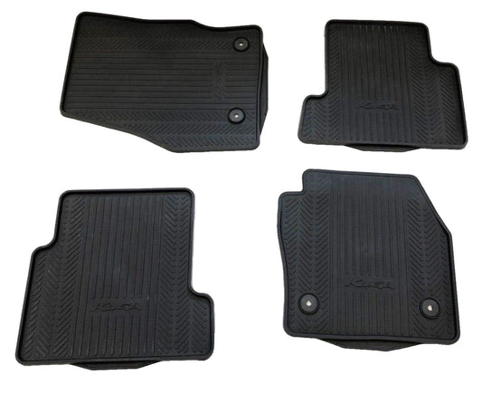 Genuine Ford Kuga 15-18 Front & Rear Rubber Floor Mats With Logo RHD - 1928463