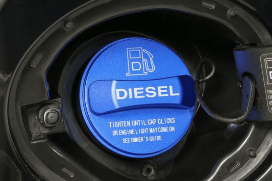 Bouchon de réservoir de carburant en alliage pour Jaguar - Diesel - Bleu