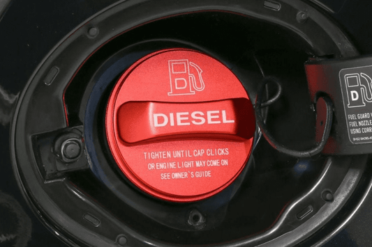 Bouchon de réservoir de carburant en alliage pour Jaguar - Diesel - Rouge