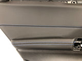 Genuine BMW X2 F39 Rear LH Door Card Black Leather With Blue Accent -51428099429