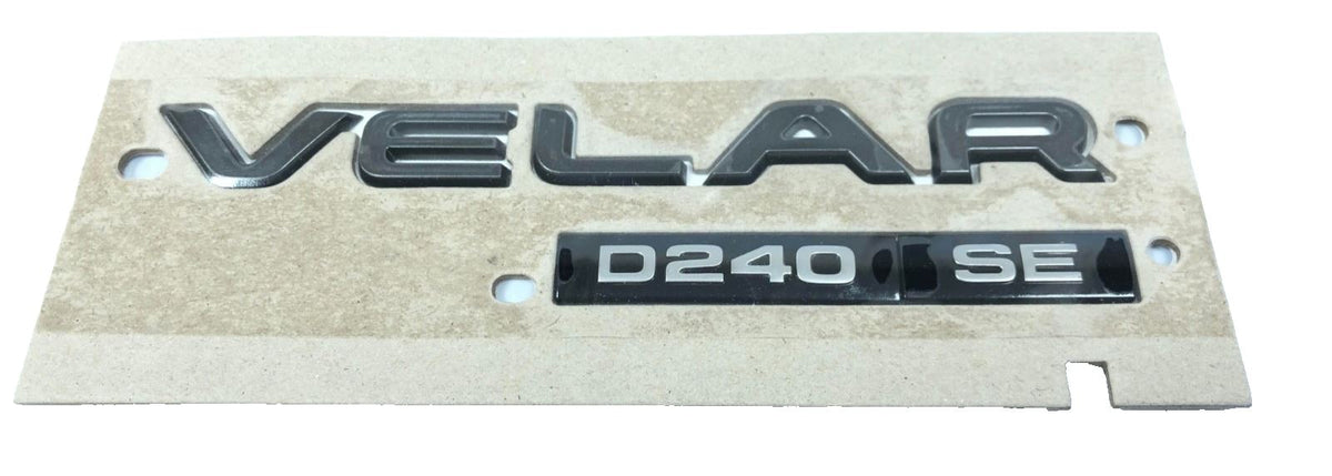 Genuine Land Rover RR Velar 2017+ "Velar D240 SE" Rear Name Plate - LR095740