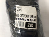 Heavy Duty Designs Ford Custom Black Rear 3 Seat Bench Cover - HDDFCCBLK731